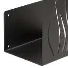 Wewnętrzny uchwyt na drewno opałowe z malowanej stali Made in Italy - Ghino Viadurini