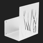 Wewnętrzny uchwyt na drewno opałowe z malowanej stali Made in Italy - Ghino Viadurini