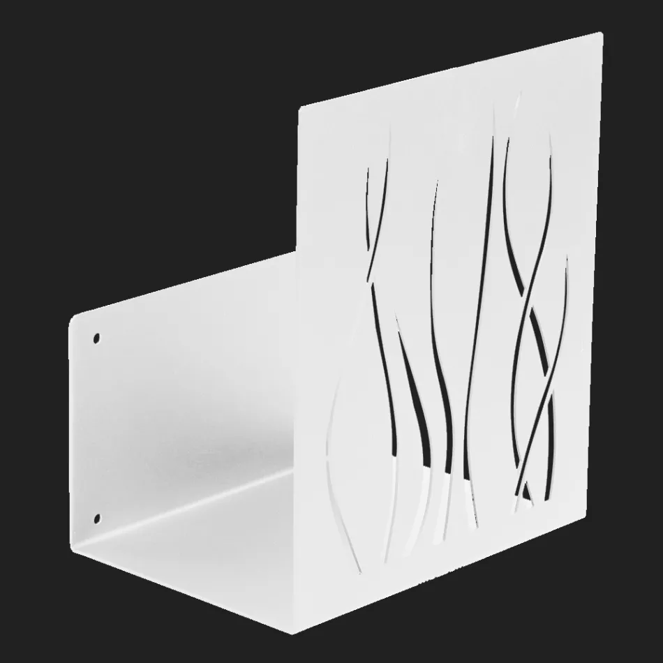 Wewnętrzny uchwyt na drewno opałowe z malowanej stali Made in Italy - Ghino Viadurini