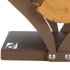 Stojak do drewna wewnątrz z brązowej stali Made in Italy - Affection Viadurini