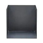 Pojemnik na drewno opałowe ze stali malowanej na czarno Made in Italy - Fiamme Viadurini