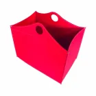 Portalegna związany ze skóry z kołami WoodBag made in Italy Viadurini