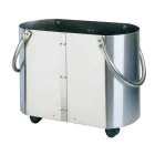 Uchwyt na drewno w różnych wykończeniach z 2 uchwytami bocznymi Wyprodukowano we Włoszech - Impala Viadurini