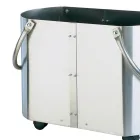 Uchwyt na drewno w różnych wykończeniach z 2 uchwytami bocznymi Wyprodukowano we Włoszech - Impala Viadurini