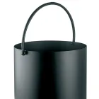 Metalowy uchwyt na drewno z górnym uchwytem i kółkami Made in Italy - Bison Viadurini