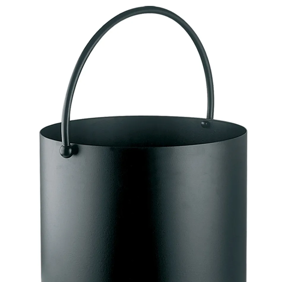 Metalowy uchwyt na drewno z górnym uchwytem i kółkami Made in Italy - Bison Viadurini