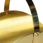 Mosiężny uchwyt na drewno z rączką i 4 nóżkami Made in Italy - Tiger Viadurini