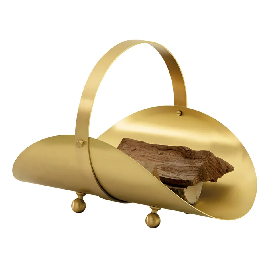 Mosiężny uchwyt z drewna z rączką i 4 nóżkami Made in Italy - Tiger Viadurini