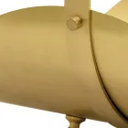 Mosiężny uchwyt na drewno z rączką i 4 nóżkami Made in Italy - Tiger Viadurini