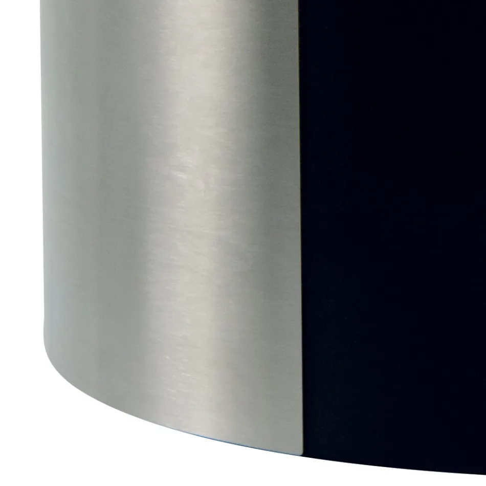 Nowoczesny uchwyt na drewno wykonany z metalu z kółkami Made in Italy - ołówek Viadurini