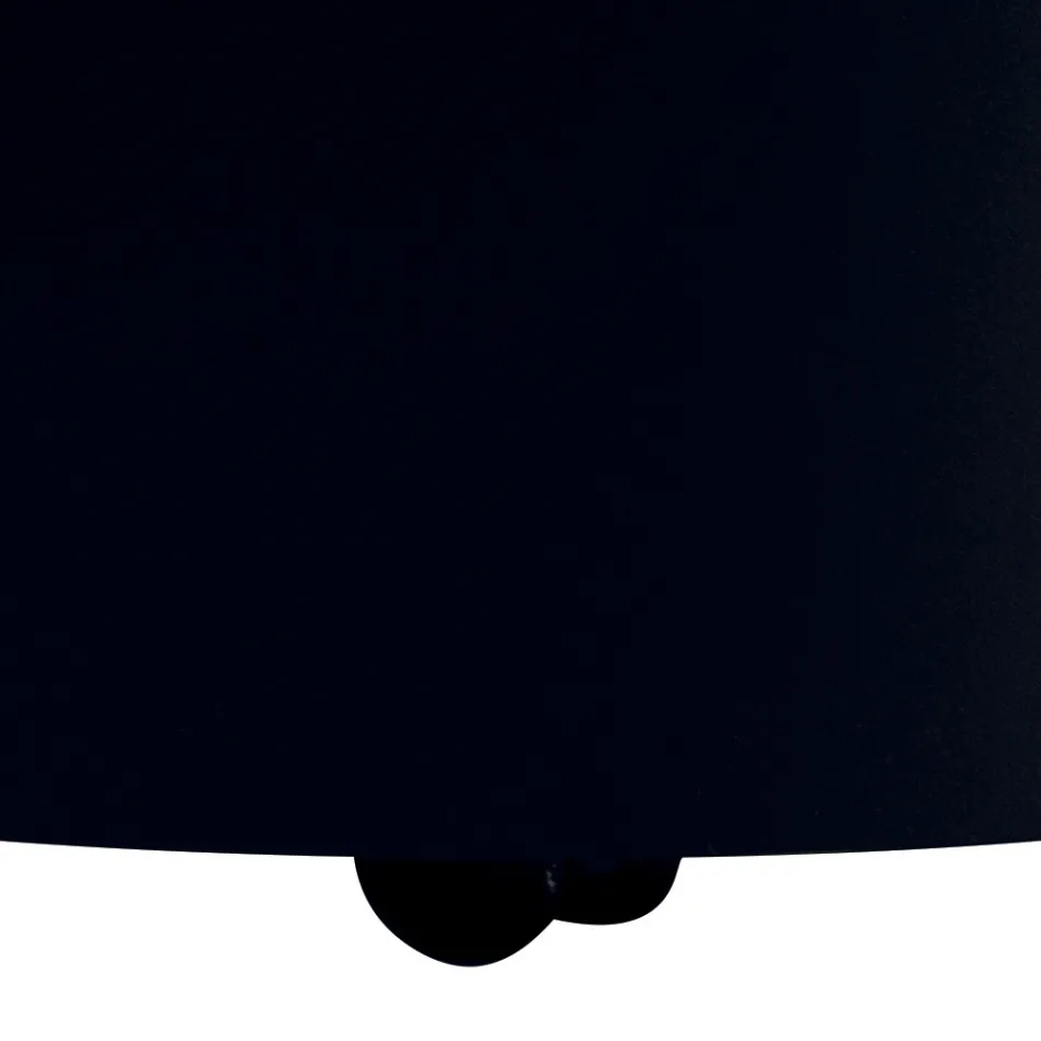 Nowoczesny uchwyt na drewno wykonany z metalu z kółkami Made in Italy - ołówek Viadurini