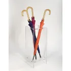 Stojak na parasole wejściowe z białego lub przezroczystego pleksi - pępek Viadurini