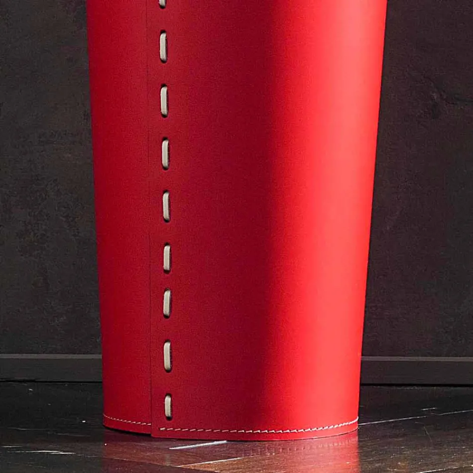 Projekt stojak na parasole ze skóry do domu lub biura Parasol Viadurini