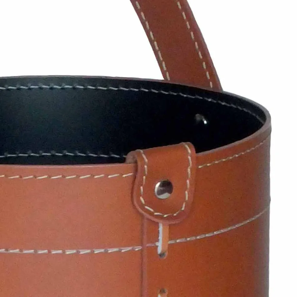 Zaprojektuj stojak na parasole w regenerowanej skórze Regen, wyprodukowany we Włoszech Viadurini