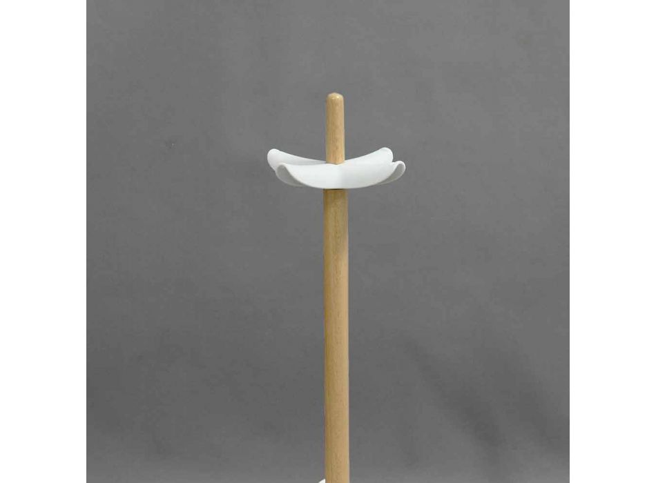 Zaprojektuj stojak na parasole z naturalnego buku i polipropylenu Nurri Viadurini