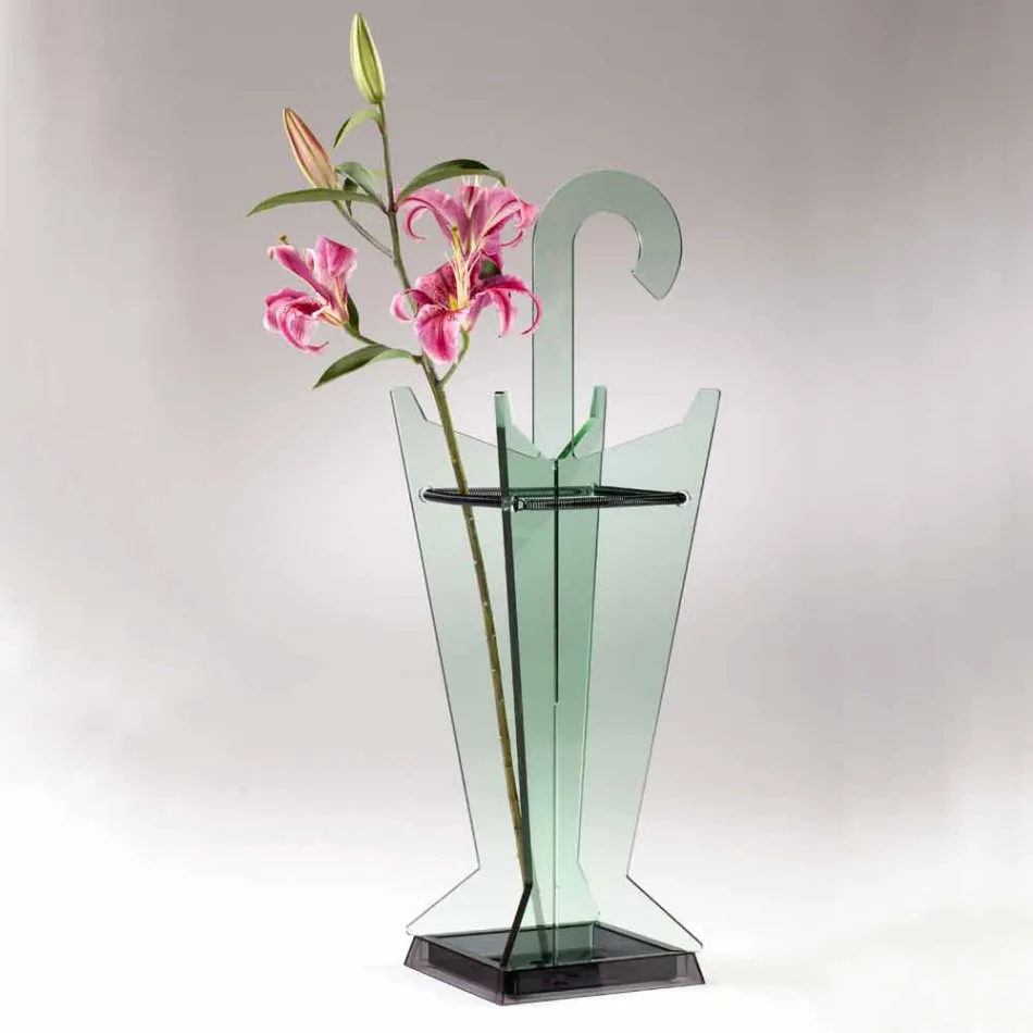 Stojak na parasole o nowoczesnym designie wykonany z metakrylanu Colarato Wyprodukowano we Włoszech - Tato Viadurini