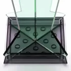 Stojak na parasole o nowoczesnym designie wykonany z metakrylanu Colarato Wyprodukowano we Włoszech - Tato Viadurini