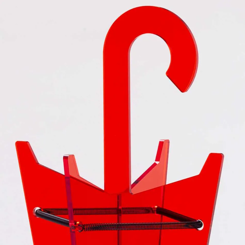 Stojak na parasole o nowoczesnym designie wykonany z metakrylanu Colarato Wyprodukowano we Włoszech - Tato Viadurini