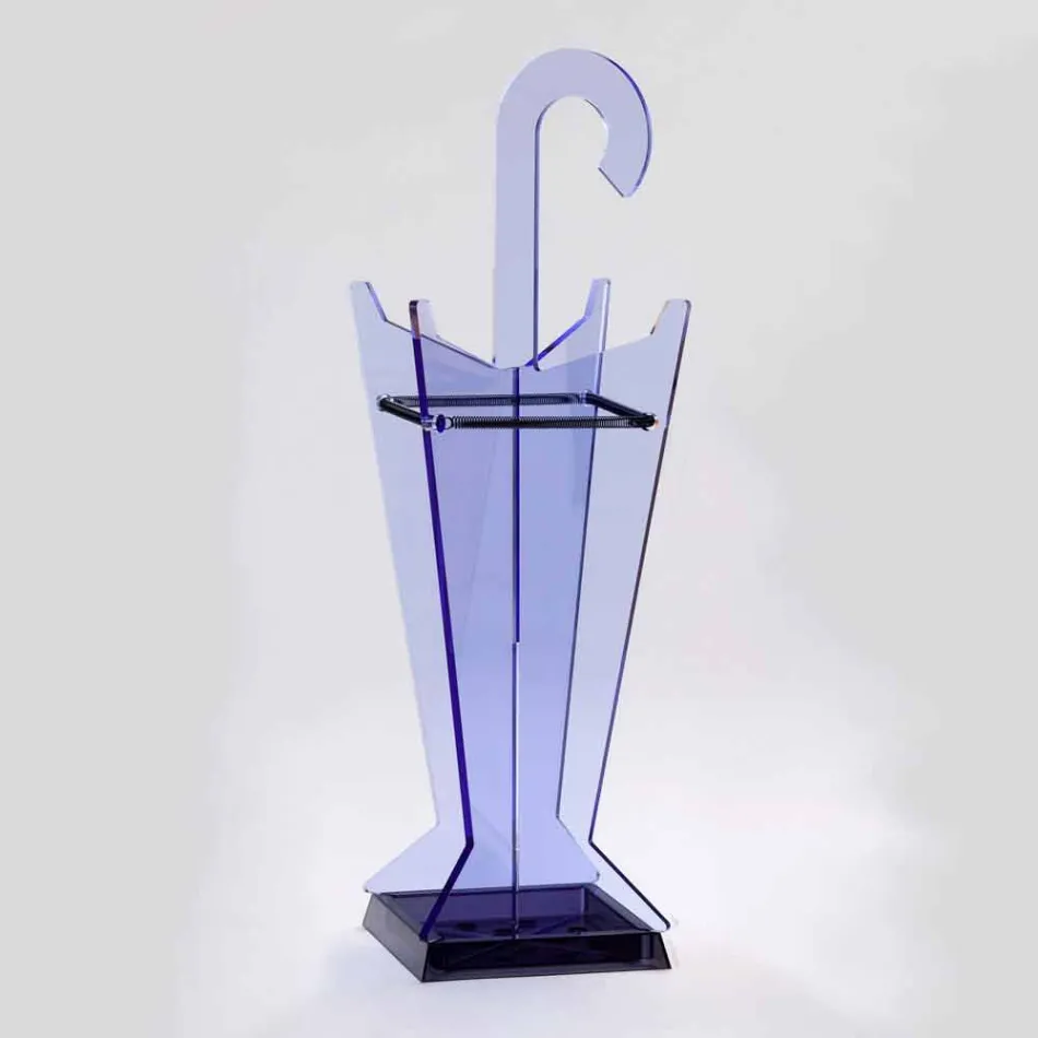 Stojak na parasole o nowoczesnym designie wykonany z metakrylanu Colarato Wyprodukowano we Włoszech - Tato Viadurini