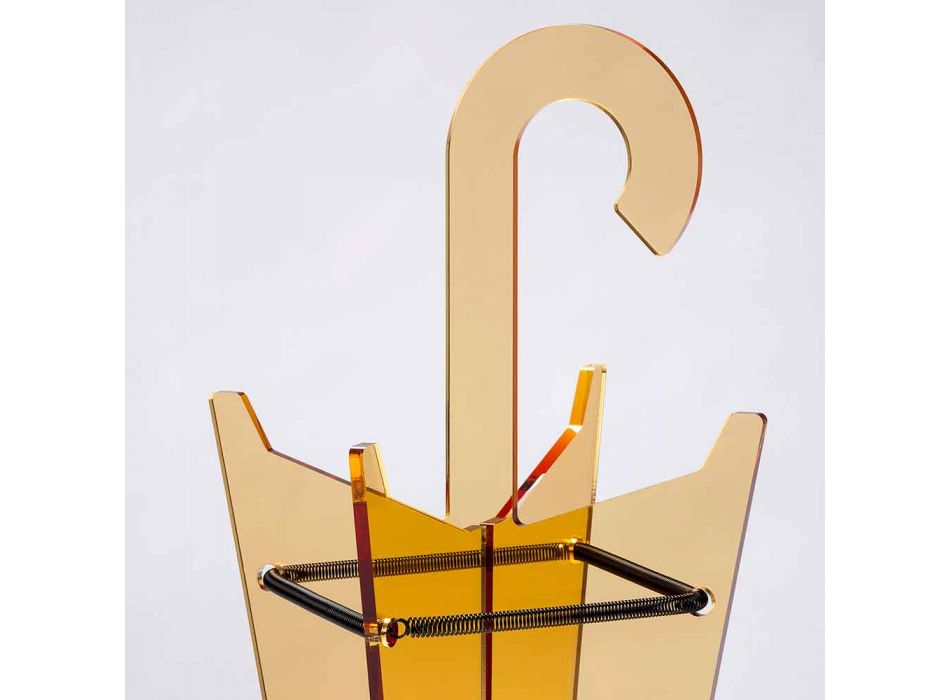 Stojak na parasole o nowoczesnym designie wykonany z metakrylanu Colarato Wyprodukowano we Włoszech - Tato Viadurini
