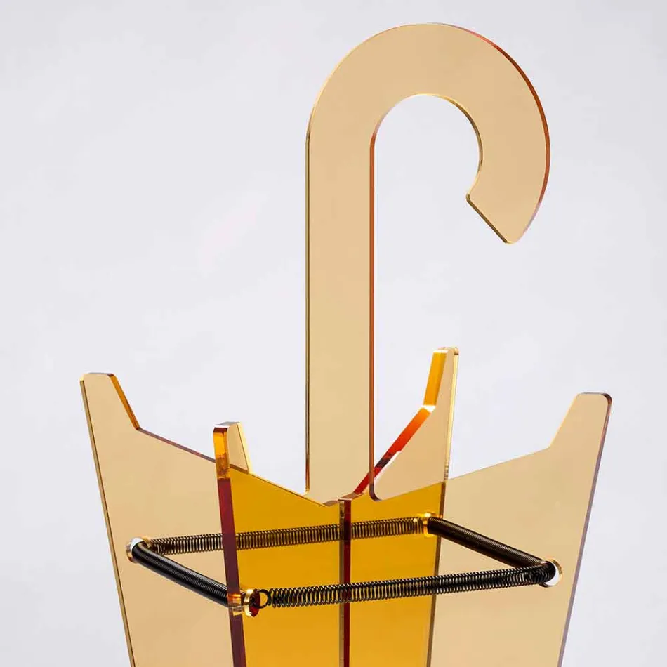 Stojak na parasole o nowoczesnym designie wykonany z metakrylanu Colarato Wyprodukowano we Włoszech - Tato Viadurini