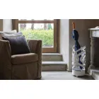 Stojak na parasole o nowoczesnym designie z kolorowego żelaza Made in Italy - Olfeo Viadurini