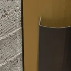 Stojak na parasole z blachy malowanej na złoto i brąz. Wyprodukowano we Włoszech - Azalia Viadurini