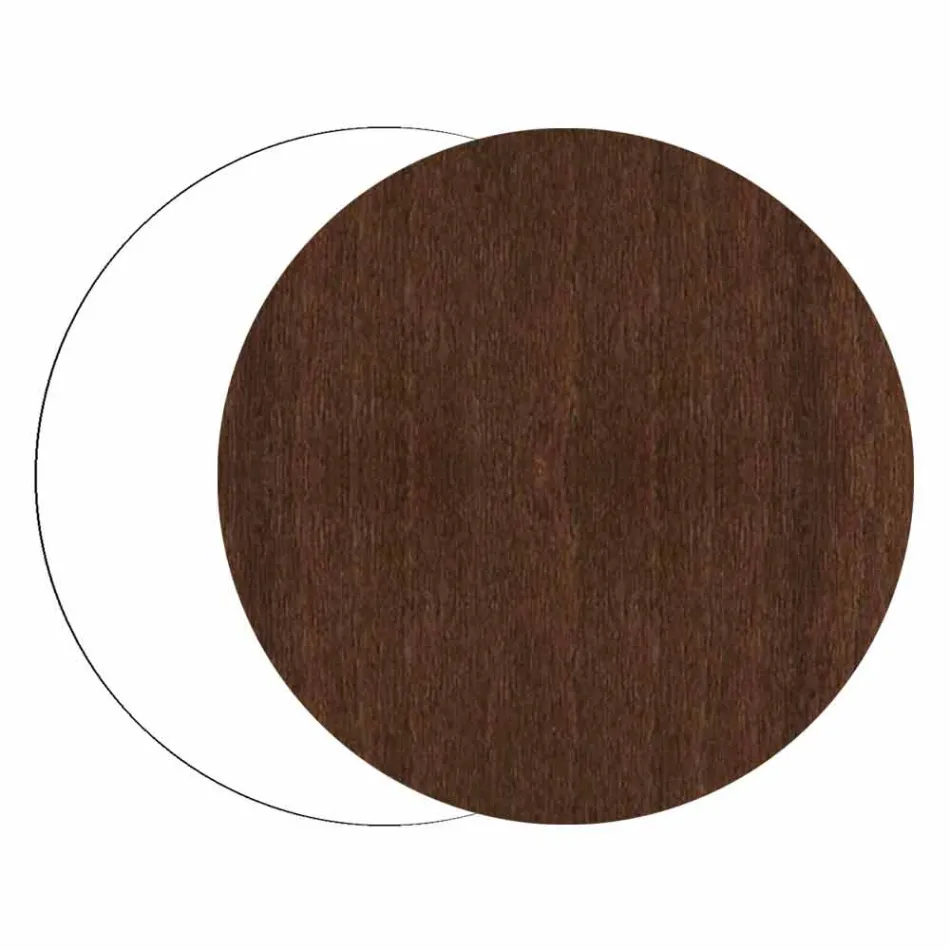 Stojak na parasole z ciemnego lub białego drewna z nowoczesnymi dekoracjami - Cannabambu Viadurini