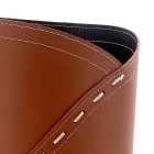 Nowoczesny stojak na parasole w zregenerowanej skórze Katrina, wyprodukowany we Włoszech Viadurini