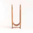 Okrągły stalowy stojak na czasopisma Made in Italy - Chochla Viadurini