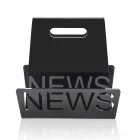 Stojak na magazynki z czarnego lub przezroczystego pleksiglasu Made in Italy - Omar Viadurini