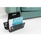 Stojak na magazynki z czarnego lub przezroczystego pleksiglasu Made in Italy - Omar Viadurini