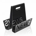 Stojak na magazynki z czarnego lub przezroczystego pleksiglasu Made in Italy - Omar