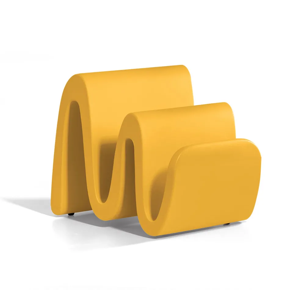 Nowoczesny kolorowy stojak na czasopisma z polietylenu Made in Italy - Munoz Viadurini