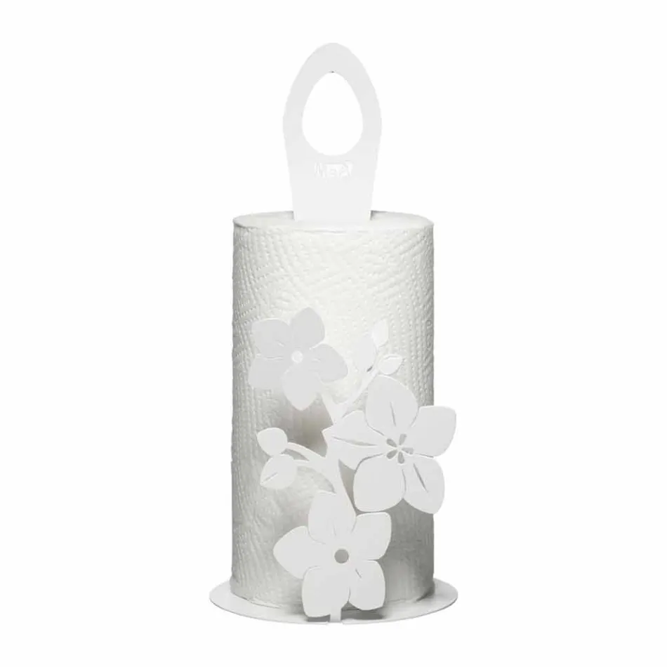 Uchwyt na rolki do kuchni o nowoczesnym designie wykonany z żelaza Made in Italy - Marken Viadurini