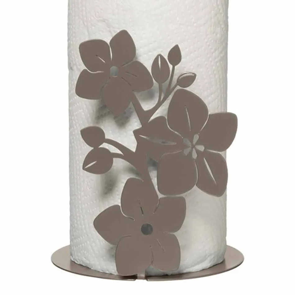 Uchwyt na rolki do kuchni o nowoczesnym designie wykonany z żelaza Made in Italy - Marken Viadurini