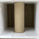 Uchwyt na papier łazienkowy z białego Corianu lub z czarnymi wstawkami Włoski design - Elono Viadurini