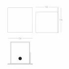 Uchwyt na papier łazienkowy z białego Corianu lub z czarnymi wstawkami Włoski design - Elono Viadurini