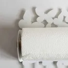 Uchwyt ścienny z białego lub beżowego żelaza Made in Italy - Leiden Viadurini