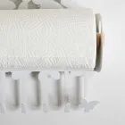 Uchwyt ścienny z białego lub beżowego żelaza Made in Italy - Leiden Viadurini