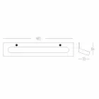 Przynieś to do ściany za pomocą widocznych śrub z białego Corianu Włoski design - Elono Viadurini