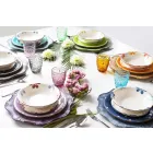 Zestaw sztućców do serwowania w satynowej stali 24 sztuki w komplecie - Fayette Viadurini