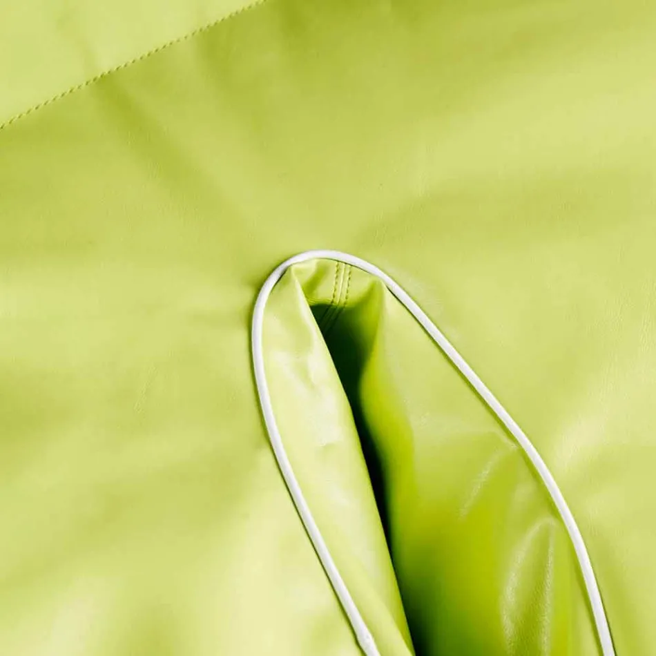 Pufy zewnętrzne i wewnętrzne faux skóra wodoodporna morskie Philo Viadurini