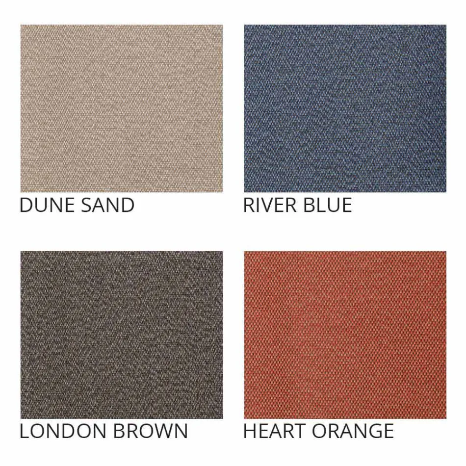 Pufa na zewnątrz, z polietylenu i tkaniny lub skóry - Mara Slide Viadurini