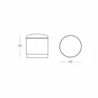 Pufa na zewnątrz, z polietylenu i tkaniny lub skóry - Mara Slide Viadurini