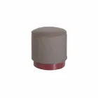 Pufa na zewnątrz, z polietylenu i tkaniny lub skóry - Mara Slide Viadurini