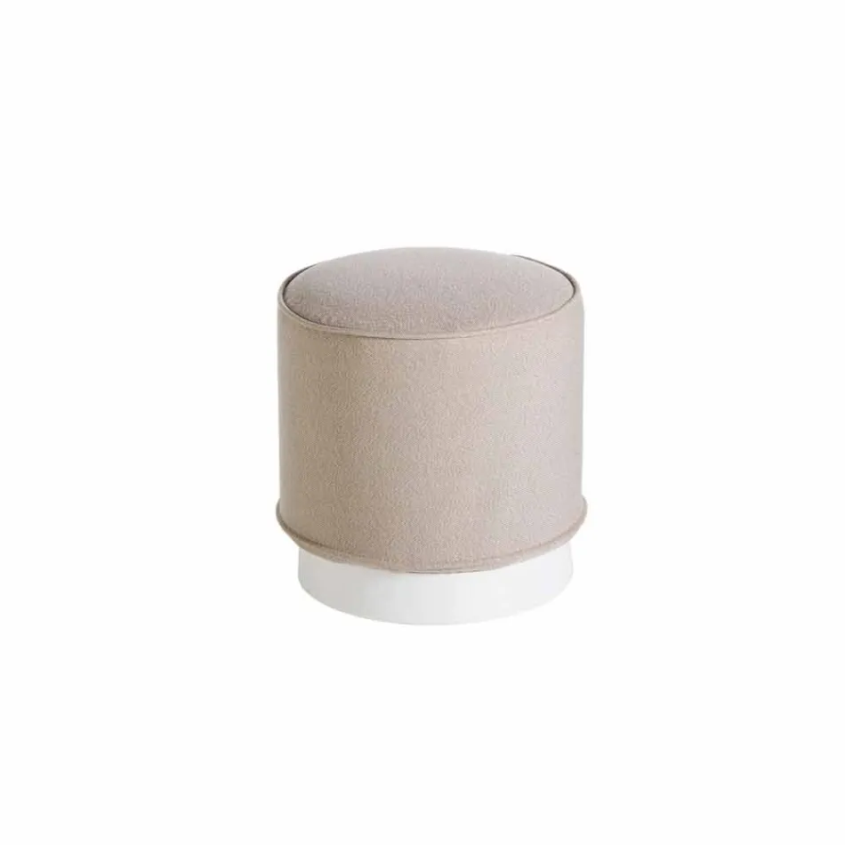 Pufa na zewnątrz, z polietylenu i tkaniny lub skóry - Mara Slide Viadurini