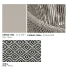 Pufa Ogrodowa z Aluminium i Koszem Tkanym - Tibidabo by Varaschin Viadurini