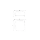 Pufa ogrodowa wyściełana i pokryta tkaniną Made in Italy - Butter Viadurini