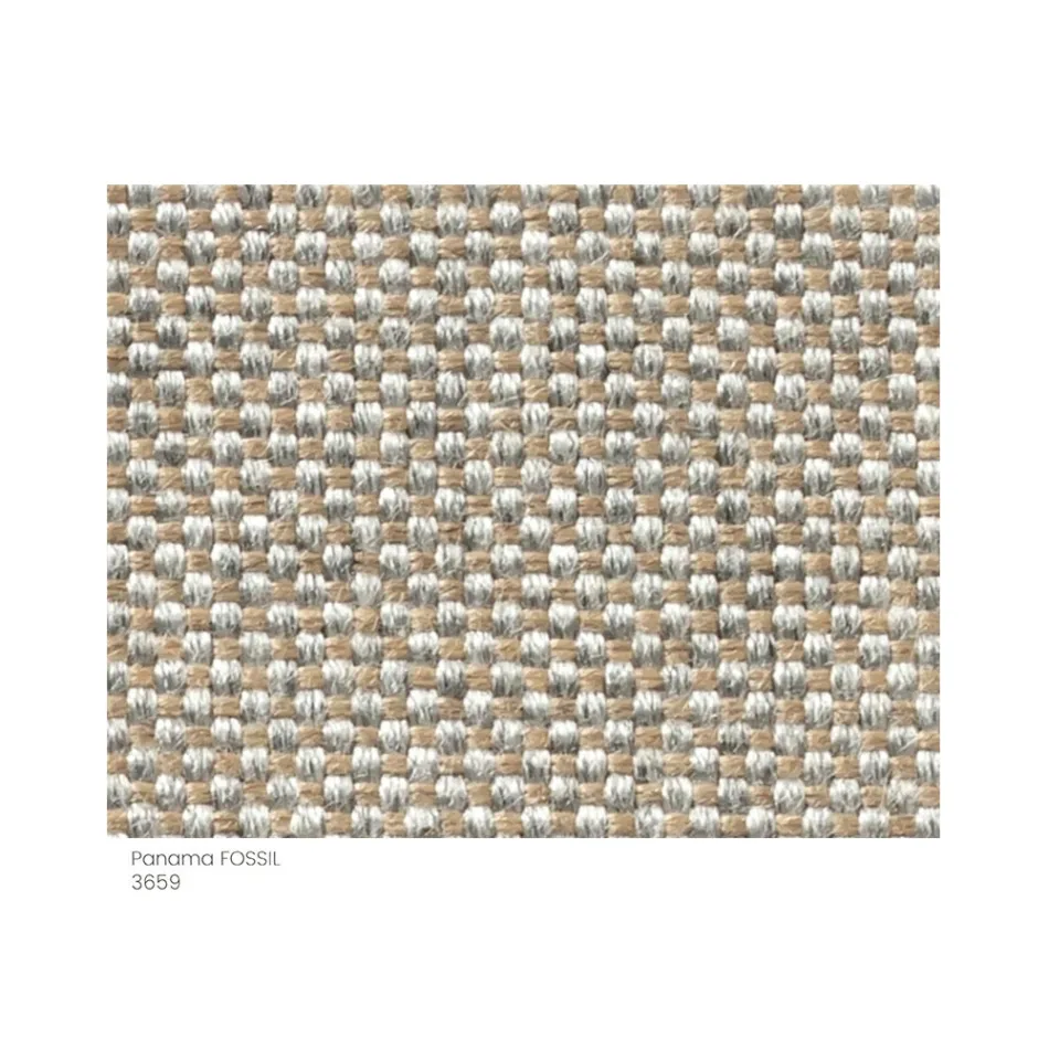 Pufa ogrodowa wyściełana i pokryta tkaniną Made in Italy - Butter Viadurini